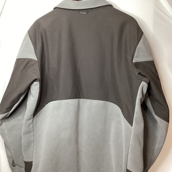Columbia Mens Fleece Jacket‎ Full Zip Gray Brown Outdoor Warm Activewear - Picture 7 of 13